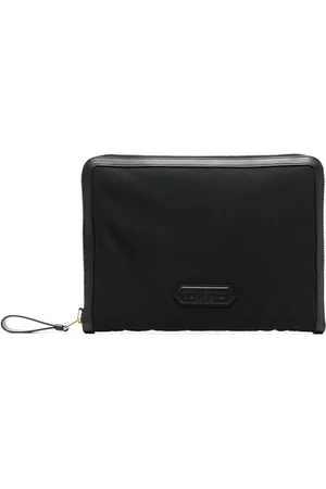 Tom Ford Logo-patch laptop pouch