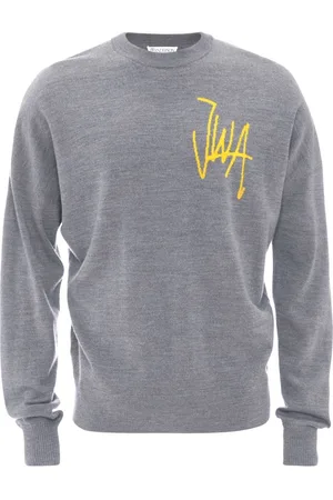 J.W.Anderson Logo-intarsia merino-wool jumper