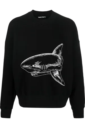 Palm Angels Split Shark crew-neck sweatshirt