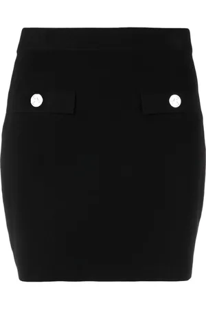 Michael Kors Logo-embossed buttoned miniskirt