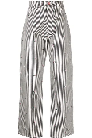Kenzo Floral-print straight-leg jeans