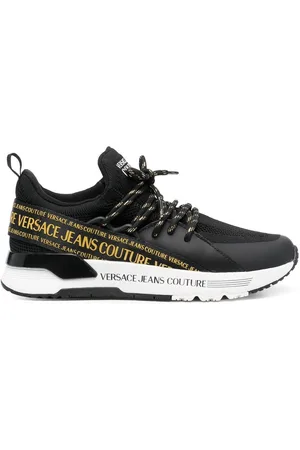VERSACE Logo-tape low-top sneakers