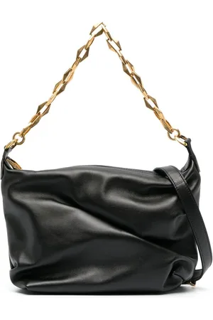 Jimmy Choo Diamond zip-up leather shoulder bag