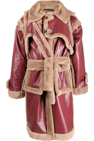 OTTOLINGER Faux-shearling wrap duffle coat