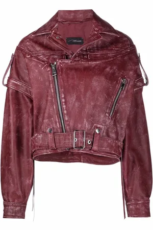 Manokhi Oversized-fit biker jacket