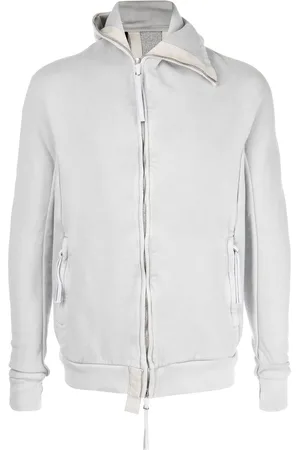 11 BY BORIS BIDJAN SABERI Zip-up cotton hoodie
