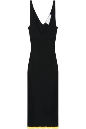 AZ FACTORY X Ester Manas V-neck ribbed midi dress