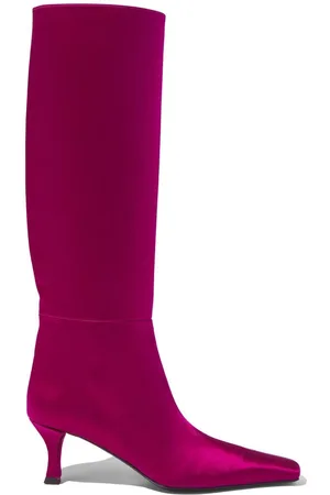 Proenza Schouler Trap satin knee-length boots