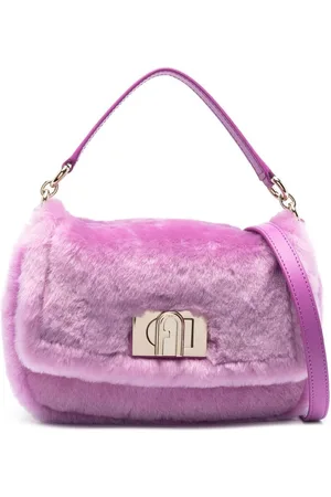 Furla Shearling satchel bag