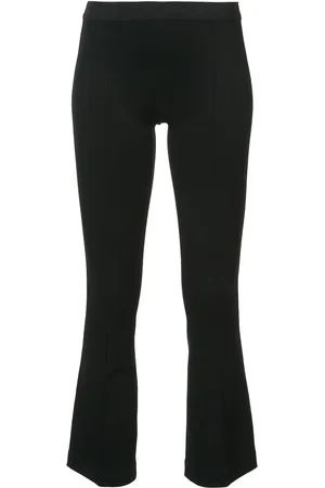 Helmut Lang Cropped flare rib trousers
