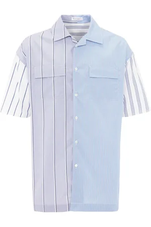 J.W.Anderson Panelled stripe-print shirt