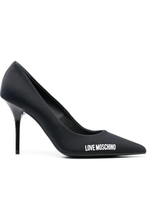 Moschino Logo print pumps