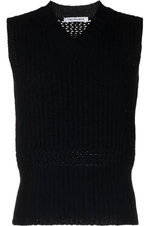 Trussardi Sleeveless V-neck jumper