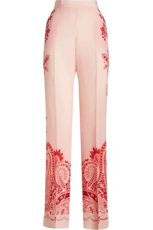 Etro Paisley-print silk trousers