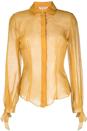 Dior 1999 bow-cuff silk shirt