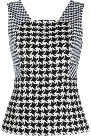 Dior 2010 houndstooth top