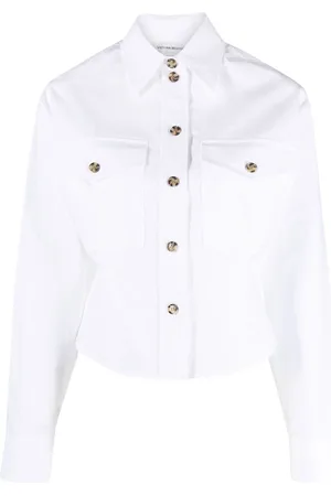 Victoria Beckham Cropped cotton shirt