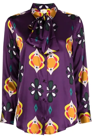 Paula Graphic-print long-sleeved shirt