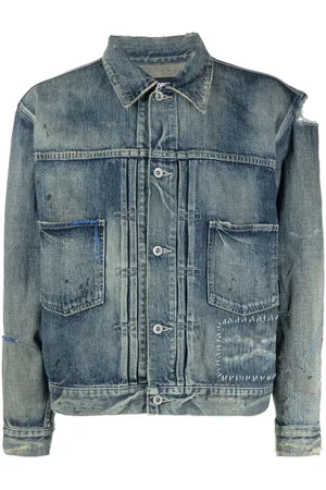NEIGHBORHOOD Distressed-effect denim jacket