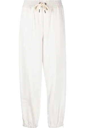 Brunello Cucinelli Drawstring-waist cotton track pants