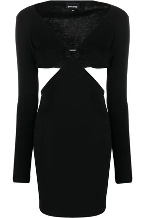Roberto Cavalli Cut-out long-sleeved mini dress