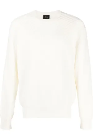 BRIONI Crew-neck cotton-silk jumper