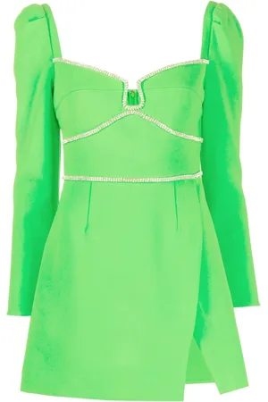 Self-Portrait Rhinestone-embellished minidress