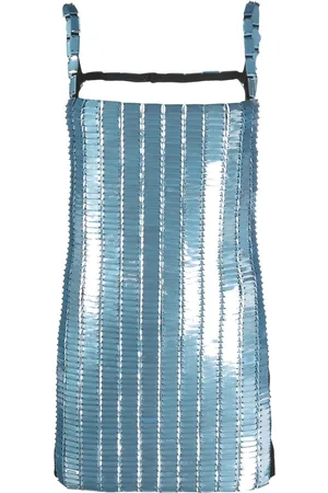 The Attico Crystal open-back minidress