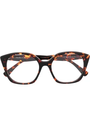 Max Mara Tortoiseshell oversized-frame glasses