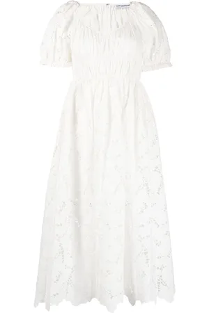 Self-Portrait Flared lace midi dress