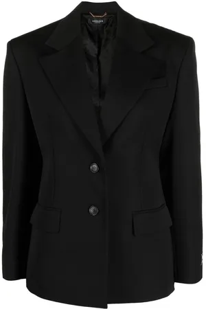 VERSACE Single-breasted wool blazer