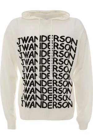 J.W.Anderson Intarsia-logo long-sleeve hoodie