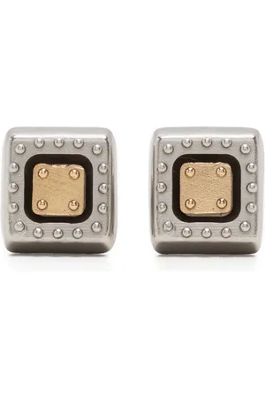 PORTS 1961 Two-tone square earrings