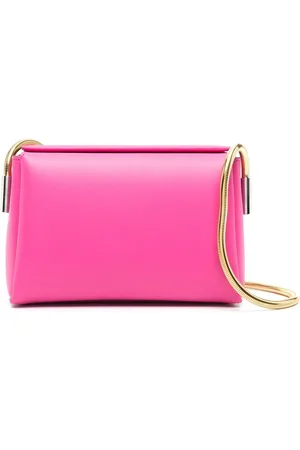 Marni Round snake chain leather shoulder bag
