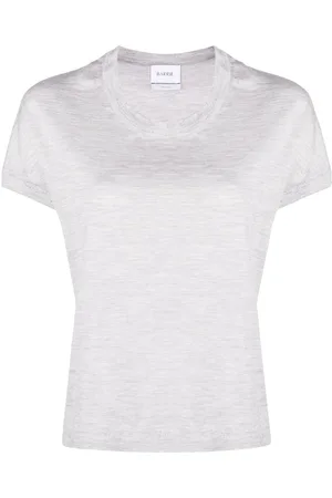 Barrie Short-sleeve cashmere top