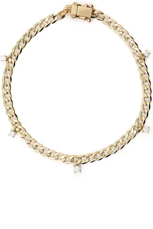 EF Collection 14kt yellow diamond chain bracelet