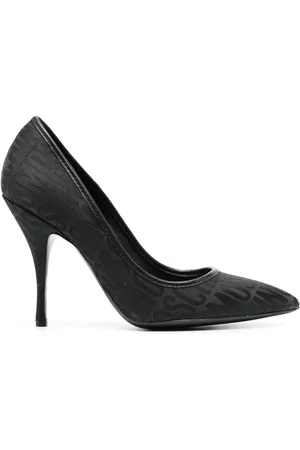 Moschino Logo-pattern stiletto pumps