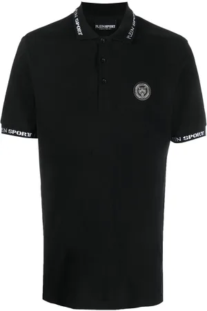 Philipp Plein Tiger-print short-sleeved polo shirt