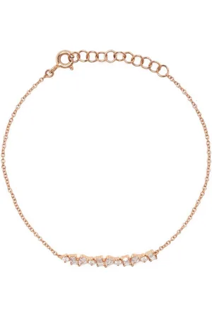 EF Collection 14kt rose gold diamond bar bracelet