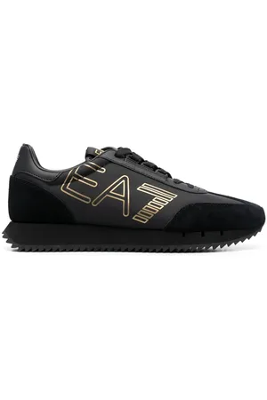 EA7 Logo-print low-top sneakers
