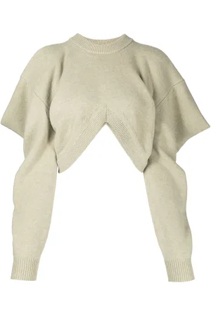 Alexander Wang Draped-sleeve knit jumper