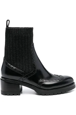 santoni Sock-style Chelsea boots