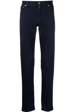 Kiton Low-rise slim-cut jeans