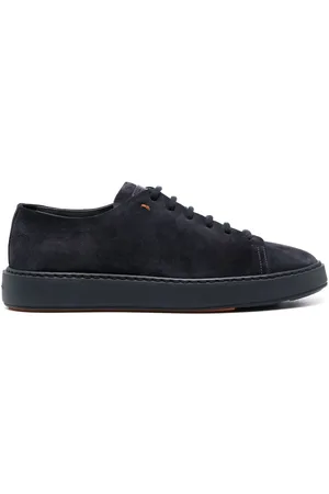 santoni Low-top suede sneakers