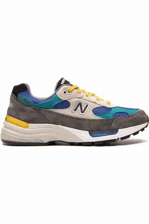 New Balance 992 " /Blue/Teal/Yellow" low-top sneakers