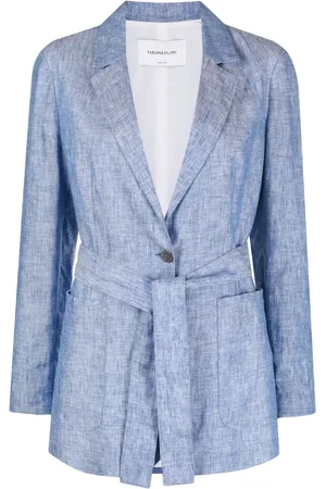 Fabiana Filippi Belted linen blazer