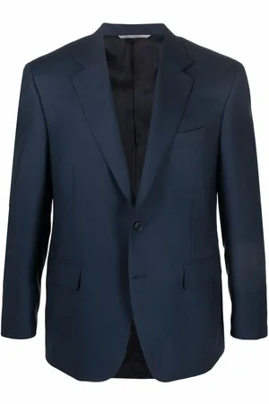 CANALI Single-breasted wool blazer