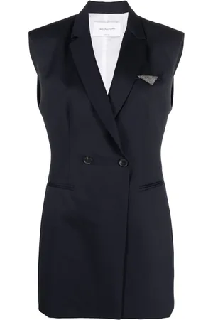 Fabiana Filippi Sleeveless merino-wool blazer