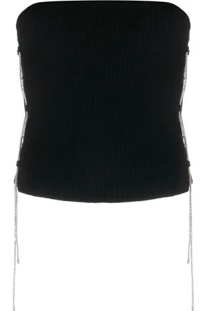 GIUSEPPE DI MORABITO Crystal-embellished bandeau top