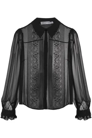 Self-Portrait Lace-insert blouse